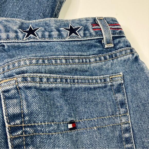 Tommy Hilfiger | Y2K Star Perfect T Jeans Medium Wash Faded Denim Cotton 6 - Picture 2 of 12